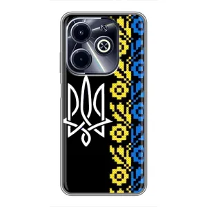 Силиконовый Чехол на Infinix Hot 40i (Герб и вышыванка)