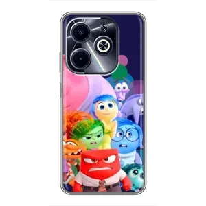 Чехол Головоломка для Infinix Hot 40i - (AlphaPrint) (Герои головоломки)