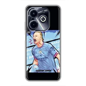 Чохли з принтом на Infinix Hot 40i Футболіст (гол Ерлінг Холанд)