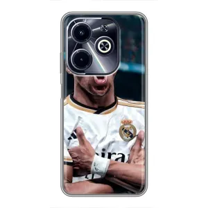 Чехол (TPU) с Футболистом на Infinix Hot 40i (Гол Мбаппе)