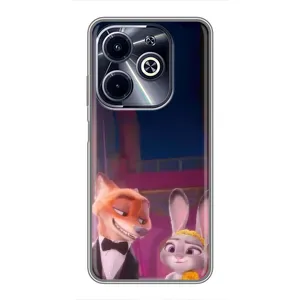 Силиконовый чехол с принтом Зоотрополіс для Infinix Hot 40i (Главные герои)