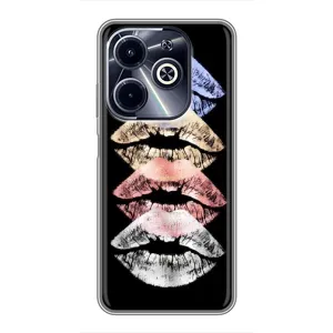 Чохол Стильні дівчата на Infinix Hot 40i (Губи)