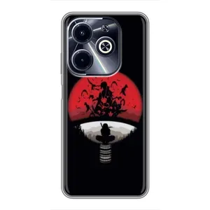 Чехлы с картинкой Итачи Учиха на Infinix Hot 40i (Итачи на черном)