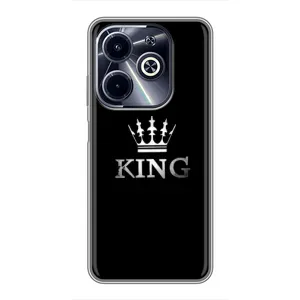 Чохол (Корона на чорному фоні) для Інфінікс ХОТ 40i (KING)