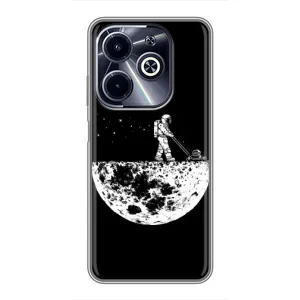 Силіконовый Чохол з принтом "Космонавти" на Infinix Hot 40i (Космонавт)