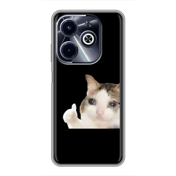 Чехол с рисунком «Кот в слезах» для Infinix Hot 40i Чехол с рисунком «Кот в слезах» для Infinix Hot 40i