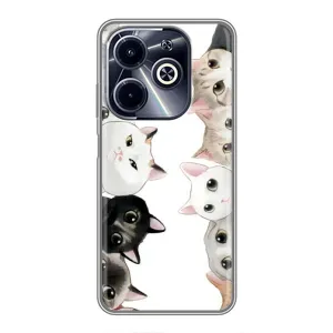 Силіконовий чохол з котиком для Infinix Hot 40i (Коти)