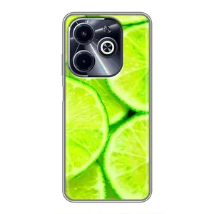 Чохол з зображенням смачної їжі для Infinix Hot 40i (Лайм)