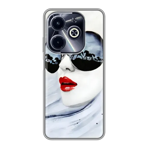 Чехол с рисунком «Любительница коней» для Infinix Hot 40i Чехол с рисунком «Любительница коней» для Infinix Hot 40i