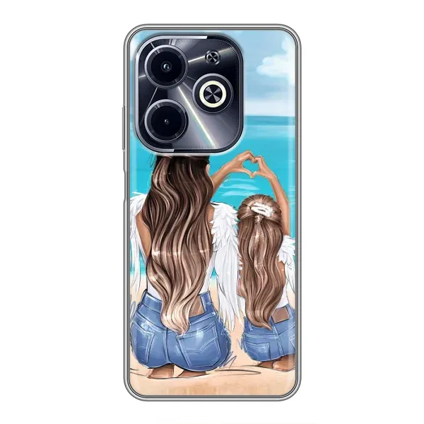 Чехол с рисунком «Мама и дочь» для Infinix Hot 40i Чехол с рисунком «Мама и дочь» для Infinix Hot 40i