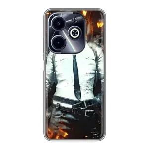 Чохол з картинкою "Герой Pubg" на Infinix Hot 40i (Man Пубг)