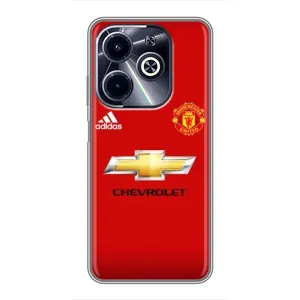 Силиконовые Чехлы принт Футбол на Infinix Hot 40i (Man United)