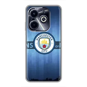 Силиконовые Чехлы принт Футбол на Infinix Hot 40i (ManCity)