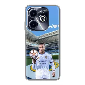 Чехол (TPU) с Футболистом на Infinix Hot 40i (Mbappe Real)