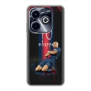 Чехол (TPU) с Футболистом на Infinix Hot 40i (MBAPPE 10)