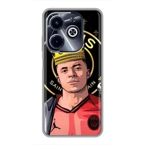 Чехол (TPU) с Футболистом на Infinix Hot 40i (Mbappe King)