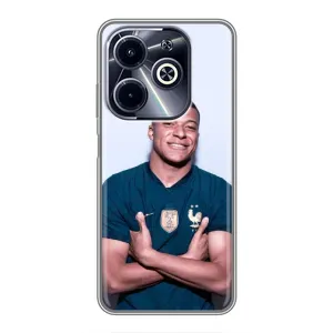 Чехол (TPU) с Футболистом на Infinix Hot 40i (Мбаппешичка)