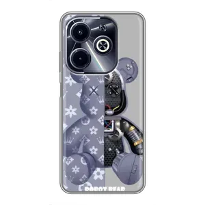 Силіконовий чохол для Infinix Hot 40i (Ведмідь Louis Vuitton)