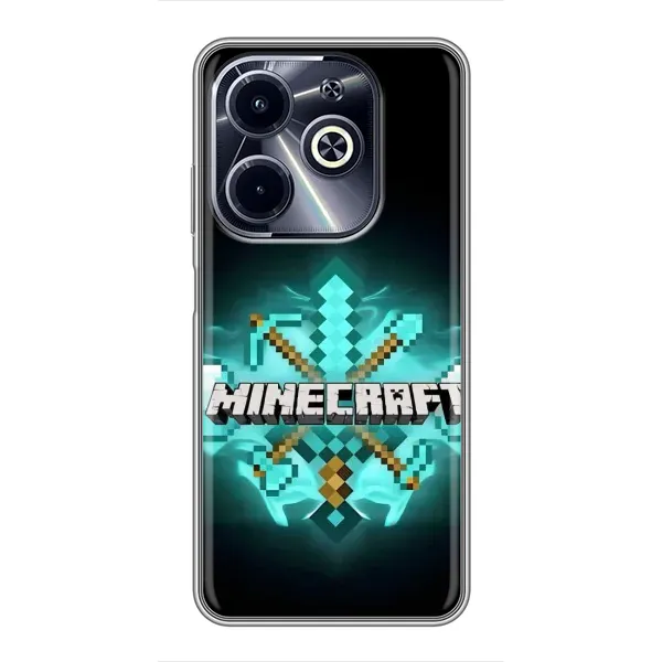 Чехол с рисунком «MineCraft 2» для Infinix Hot 40i