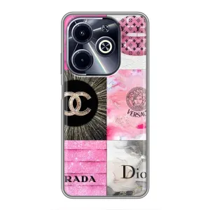 Чохол (Dior, Prada, YSL, Chanel) для Infinix Hot 40i (Модніца)