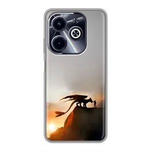 Чехол дракон Беззубик для Infinix Hot 40i (Мультиик Беззубик)