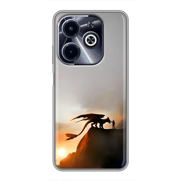 Чехол с рисунком «Мультиик Беззубик» для Infinix Hot 40i Чехол с рисунком «Мультиик Беззубик» для Infinix Hot 40i