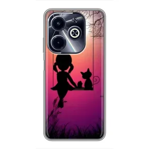 Дівчачий Чохол для Infinix Hot 40i (На гойдалці)