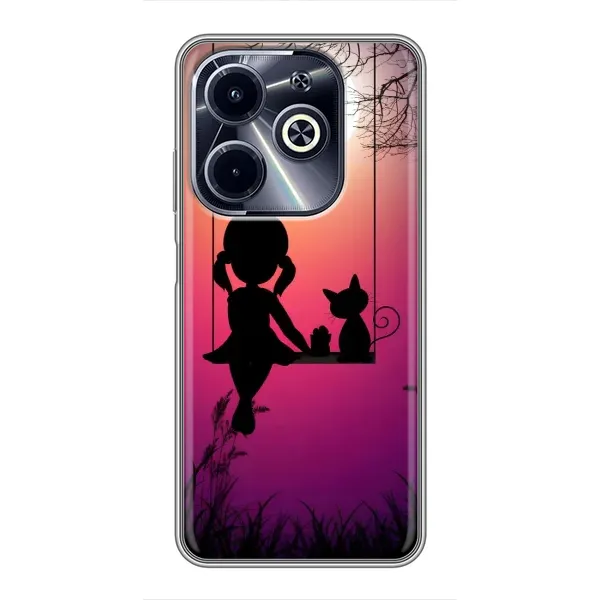 Чехол с рисунком «На качели» для Infinix Hot 40i Чехол с рисунком «На качели» для Infinix Hot 40i