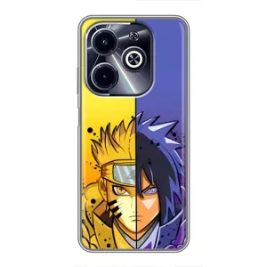 Купить Чохли на телефон з принтом Anime для Infinix Hot 40i (Naruto Vs Sasuke)