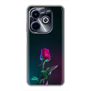 Чохли з принтом Троянд для Infinix Hot 40i (Нічна троянда)