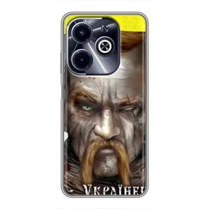 Чехол с картинкой (Патриотический КОЗАК) на Infinix Hot 40i (Одноглазый Козак)