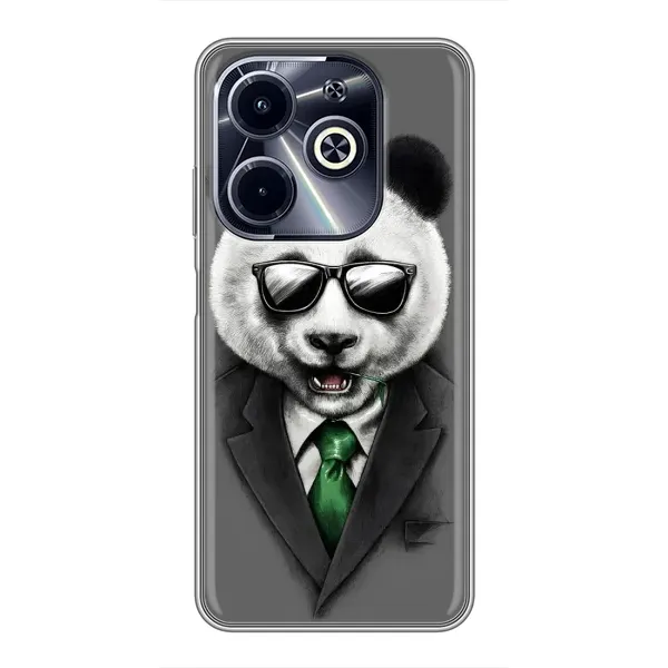 Чехол с рисунком «Панда в очках» для Infinix Hot 40i Чехол с рисунком «Панда в очках» для Infinix Hot 40i