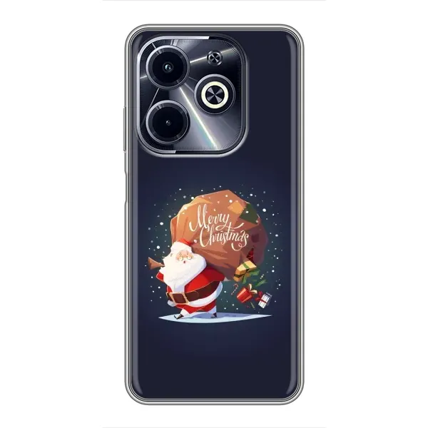 Чехол с рисунком «Подарки от Санты» для Infinix Hot 40i