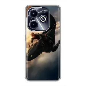Чехол дракон Беззубик для Infinix Hot 40i (Полет Беззубика)