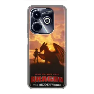 Чехол дракон Беззубик для Infinix Hot 40i (Постер Беззубика)