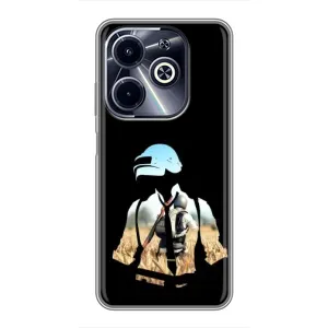 Чохол з картинкою "Герой Pubg" на Infinix Hot 40i (Пубг мен)