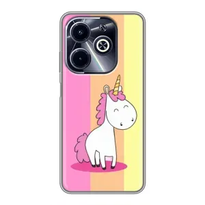 Чехол Unicorn на Infinix Hot 40i (Радужный Единорог)
