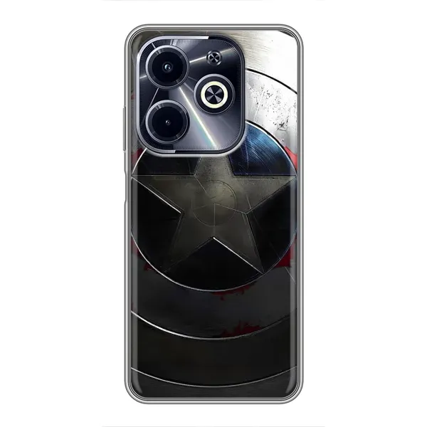 Чехол с рисунком «Ретро Щит Капитана» для Infinix Hot 40i Чехол с рисунком «Ретро Щит Капитана» для Infinix Hot 40i