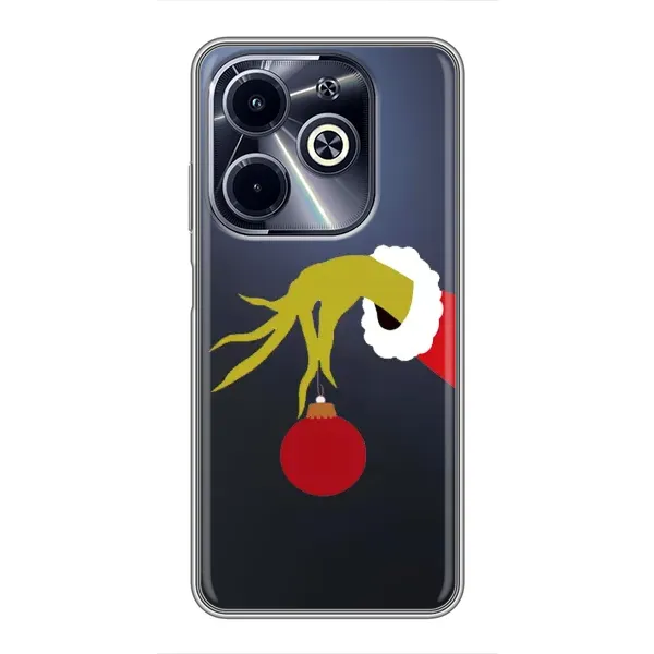 Чехол с рисунком «Рука Гринча» для Infinix Hot 40i Чехол с рисунком «Рука Гринча» для Infinix Hot 40i