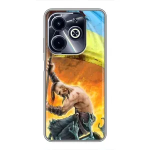 Чехол с картинкой (Патриотический КОЗАК) на Infinix Hot 40i (Сильный Козак)