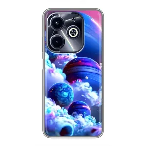 Чохли КОСМОС на Infinix Hot 40i (Сині планети)