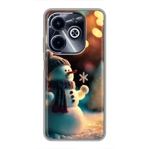 Чохли на Новий Рік Infinix Hot 40i (Сніговик святковий)