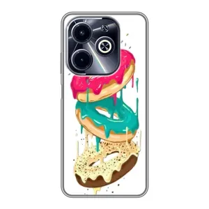 Чохол з зображенням смачної їжі для Infinix Hot 40i (Соковиті пончики)