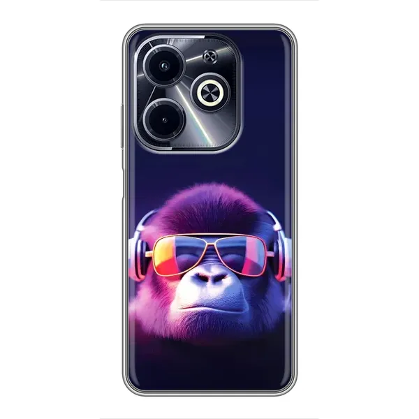 Чехол с рисунком «Стильная обезьяна» для Infinix Hot 40i Чехол с рисунком «Стильная обезьяна» для Infinix Hot 40i