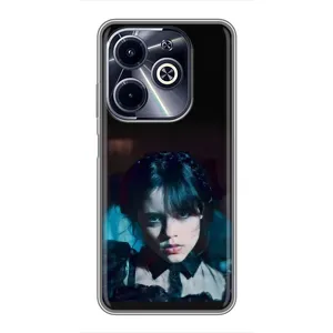 Чехлы с принтом Уэнсдей на Infinix Hot 40i (Танец Уэнсдей)