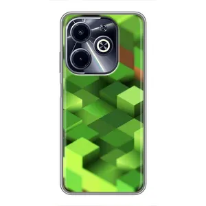 Чохли для Infinix Hot 40i (Персонажі МайнКрафт) (Текстура)