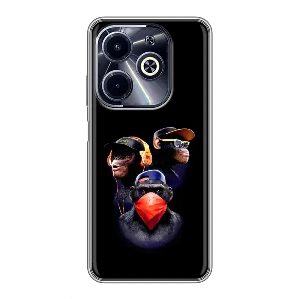 Чехол с рисунком «Три обезьяны» для Infinix Hot 40i Чехол с рисунком «Три обезьяны» для Infinix Hot 40i