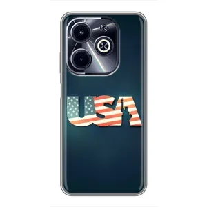 Чехол Флаг USA для Infinix Hot 40i (USA)