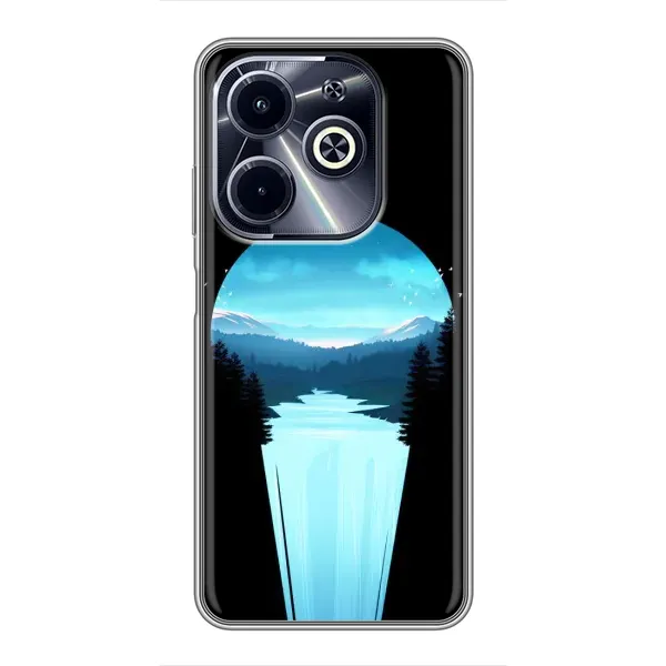 Чехол с рисунком «Синий Водопад» для Infinix Hot 40i Чехол с рисунком «Синий Водопад» для Infinix Hot 40i