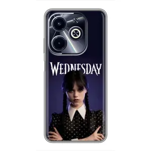 Чехлы с принтом Уэнсдей на Infinix Hot 40i (Wednesdey)